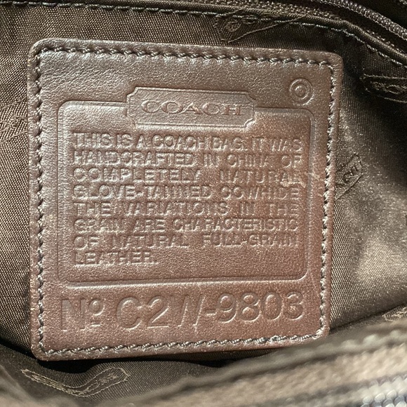 COACH (No. C2W-9803) Legacy Vintage Brown Leather Tote Bag - Picture 10 of 16